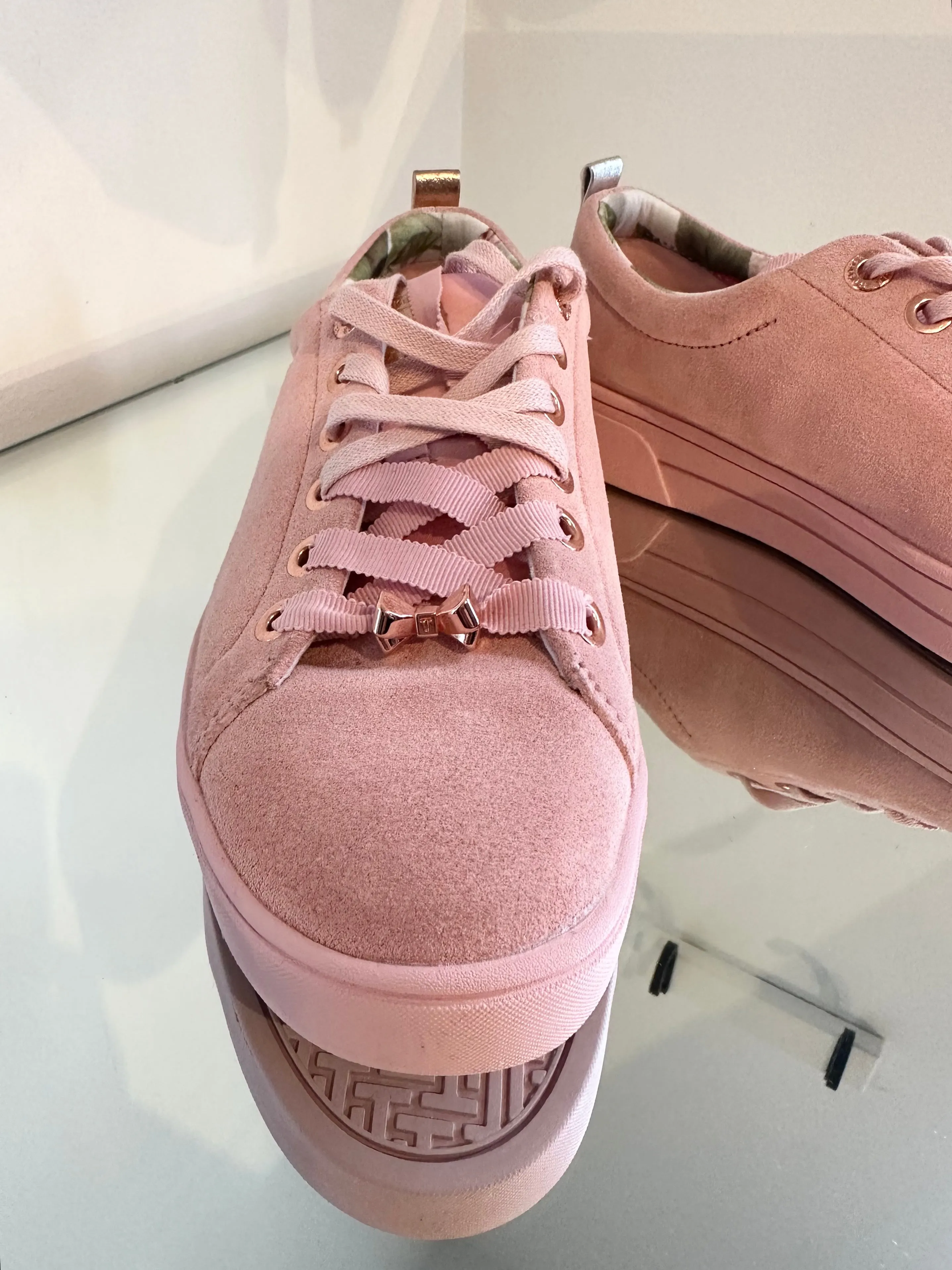 TED BAKER Kelleis Suede Lace Up Sneakers