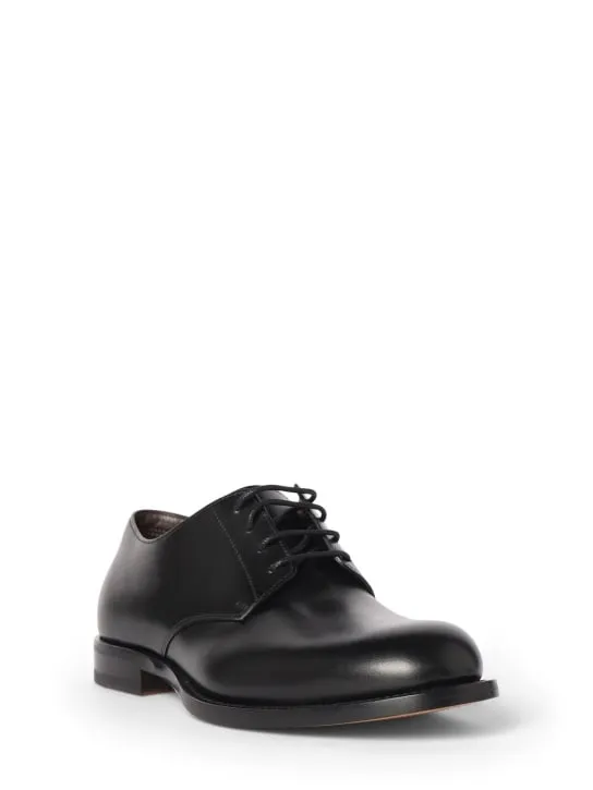 The Row   20mm Novus leather lace-up shoes 