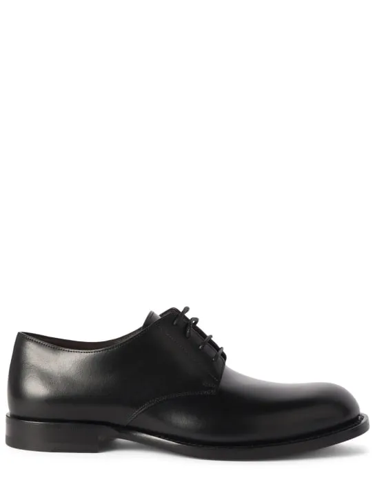 The Row   20mm Novus leather lace-up shoes 