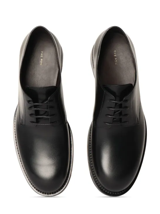 The Row   20mm Novus leather lace-up shoes 