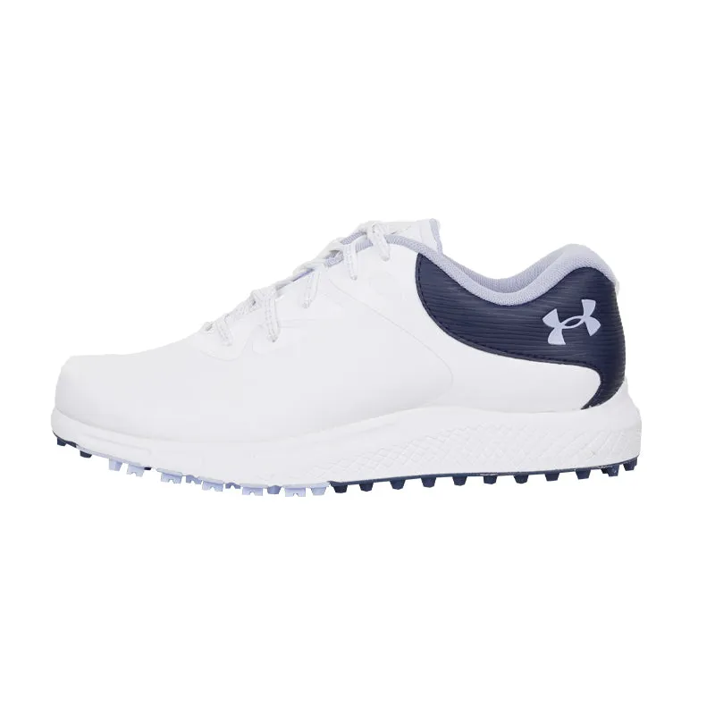 UNDER ARMOUR Charged Breathe Women's Spikeless Shoes (White/Navy)