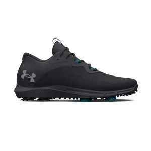 UNDER ARMOUR Charged Draw Men's Spiked Shoes (Black/Black/Grey)