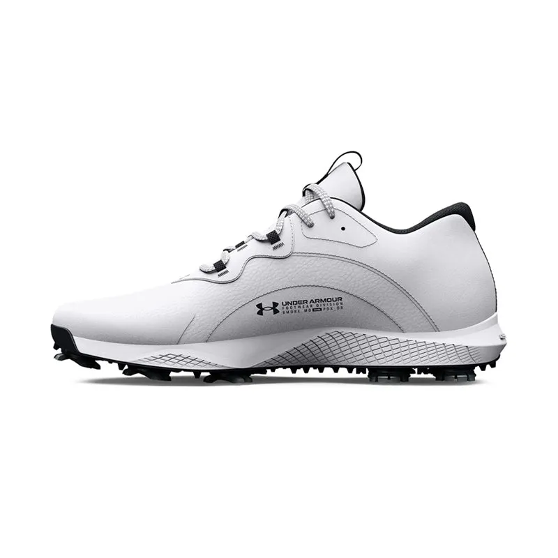 UNDER ARMOUR Charged Draw Men's Spiked Shoes (White/White/Black)