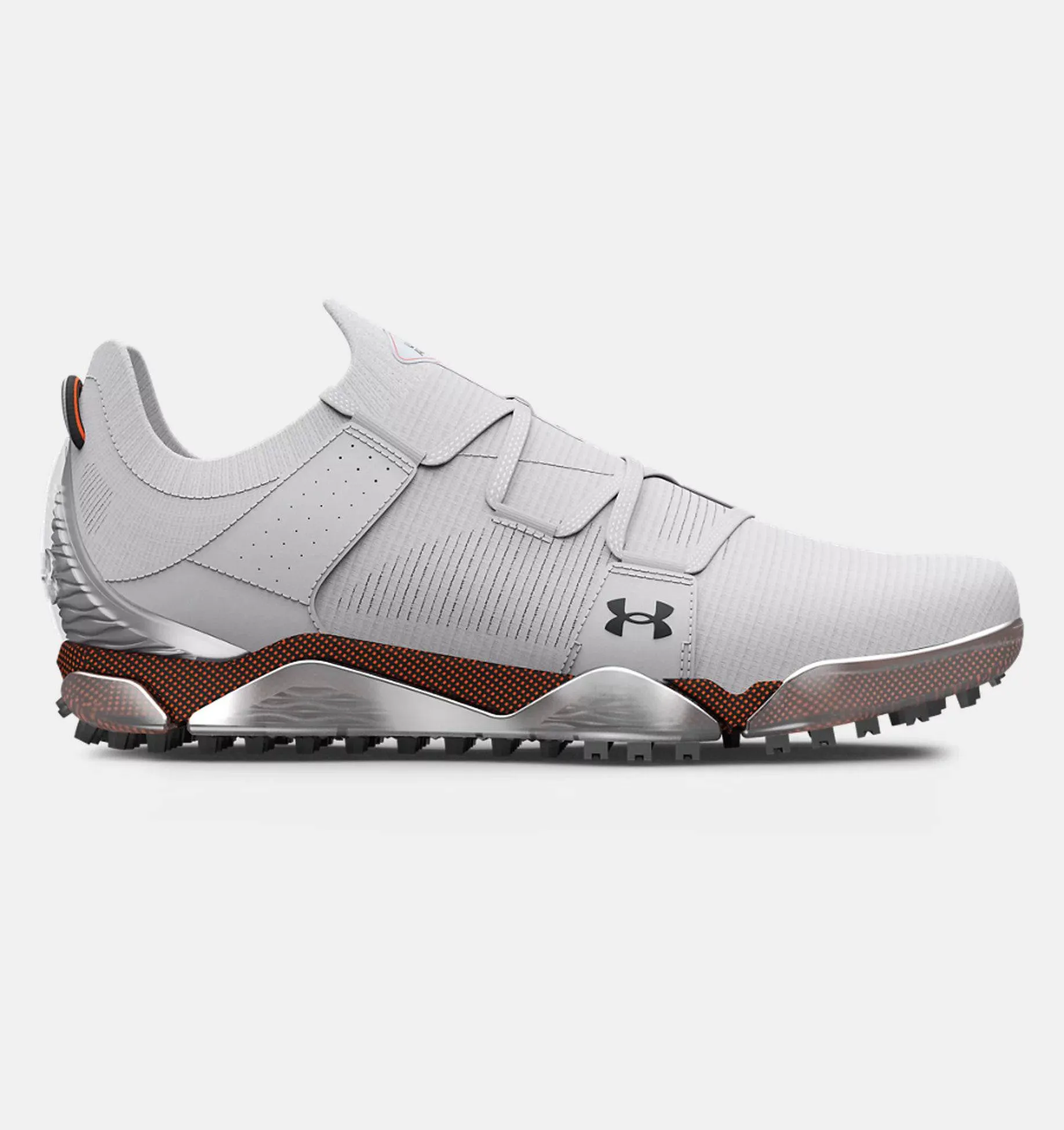 Under Armour Mens HOVR Tour Spikeless Golf Shoe - HALO GRAY/AFTER BURN