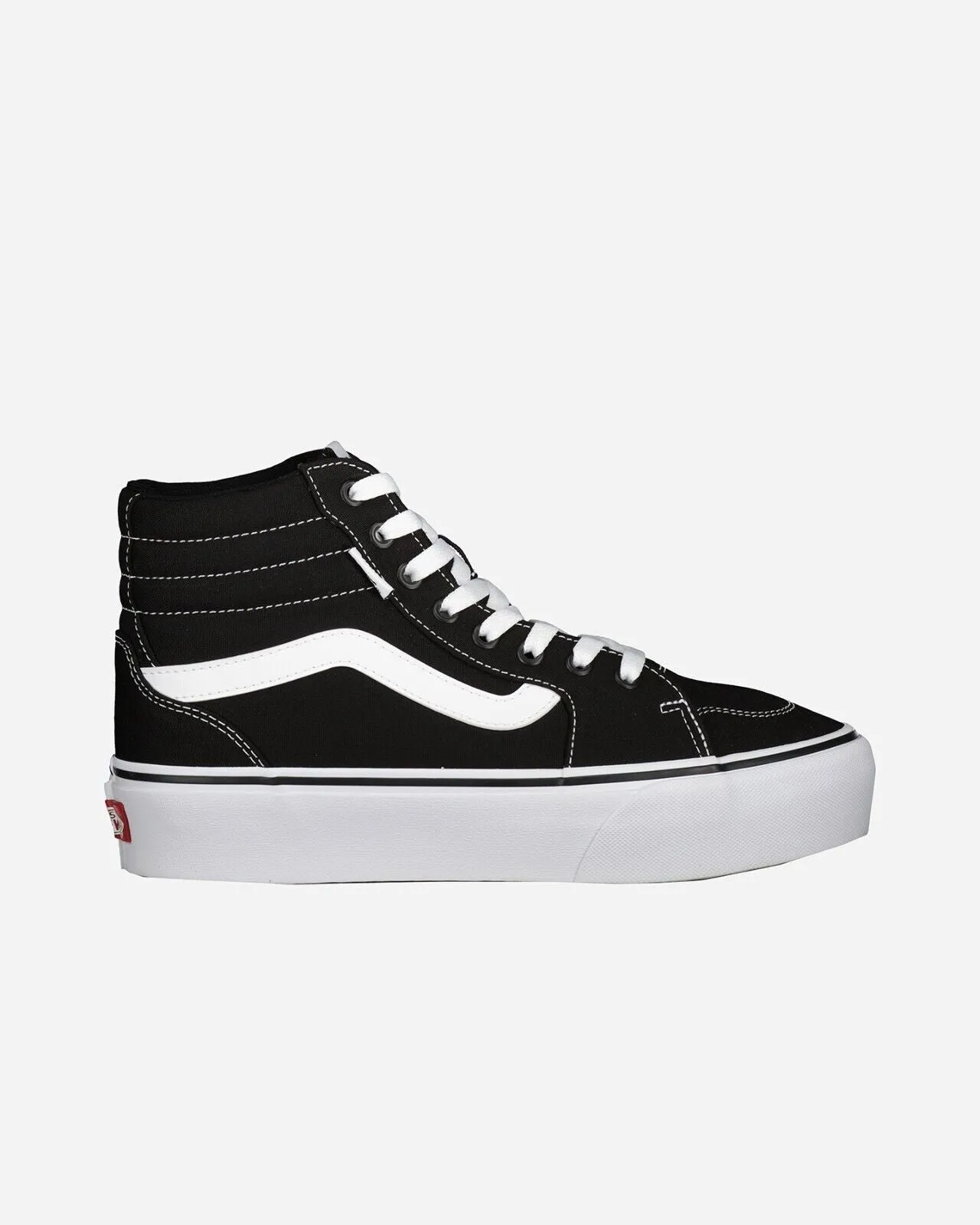 Vans Filmore Hi VN0A5HZLIJU Women's Black White Canvas Skateboard Shoes KHO252