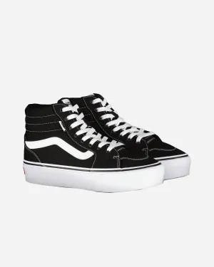 Vans Filmore Hi VN0A5HZLIJU Women's Black White Canvas Skateboard Shoes KHO252