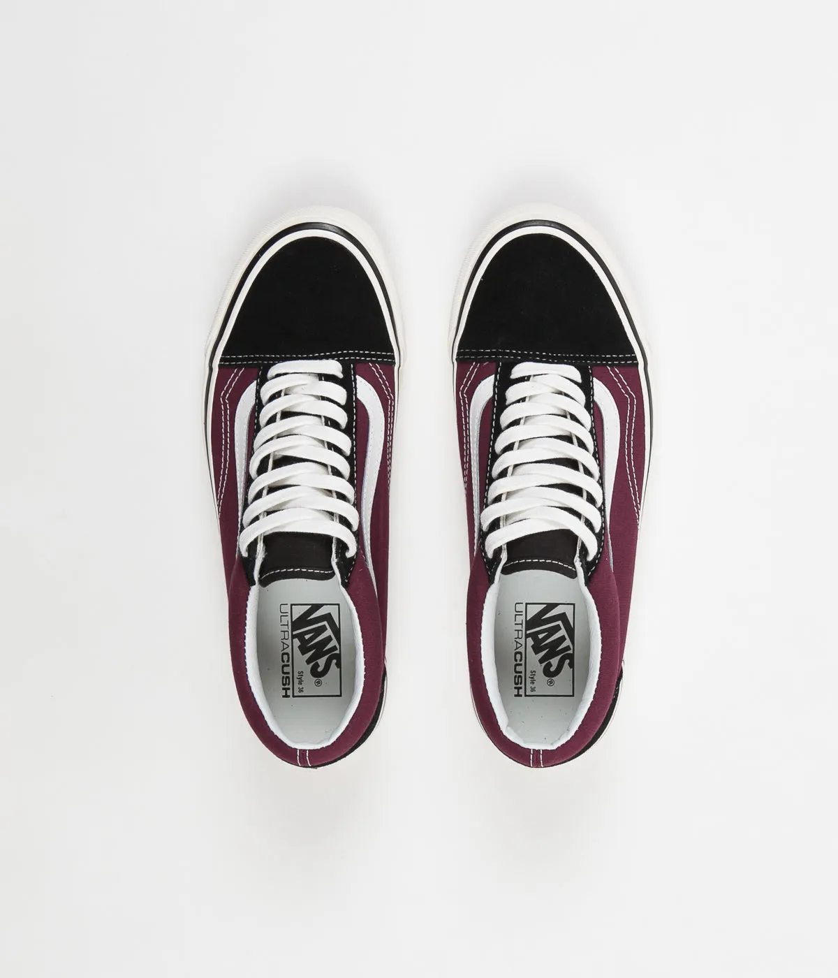 Vans Old Skool 36 DX Anaheim Factory Shoes - Black / OG Burgundy