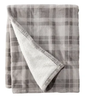 Wicked Plush Sherpa Throw, Plaid