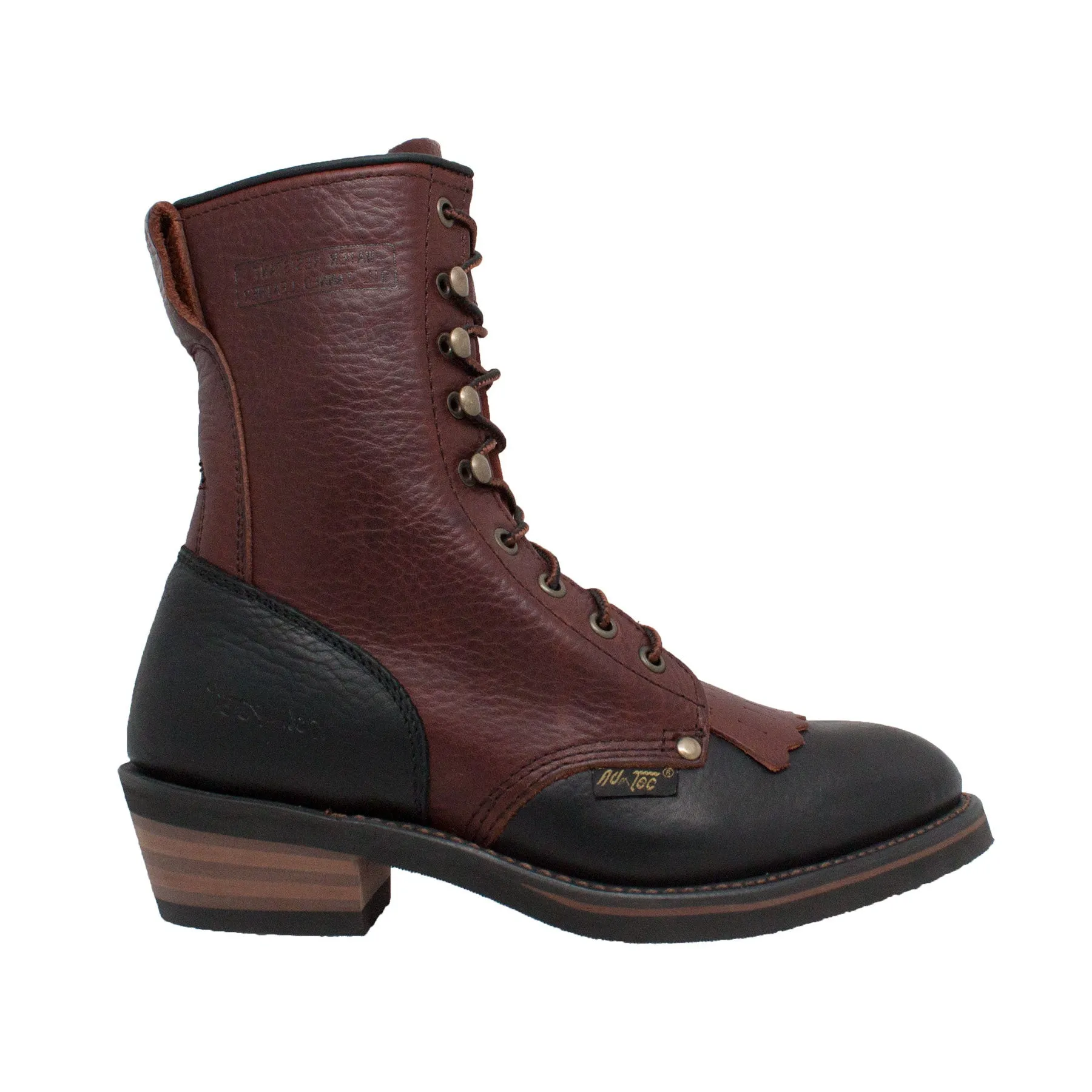 Women's 8" Black/Dark Cherry Packer - 2179