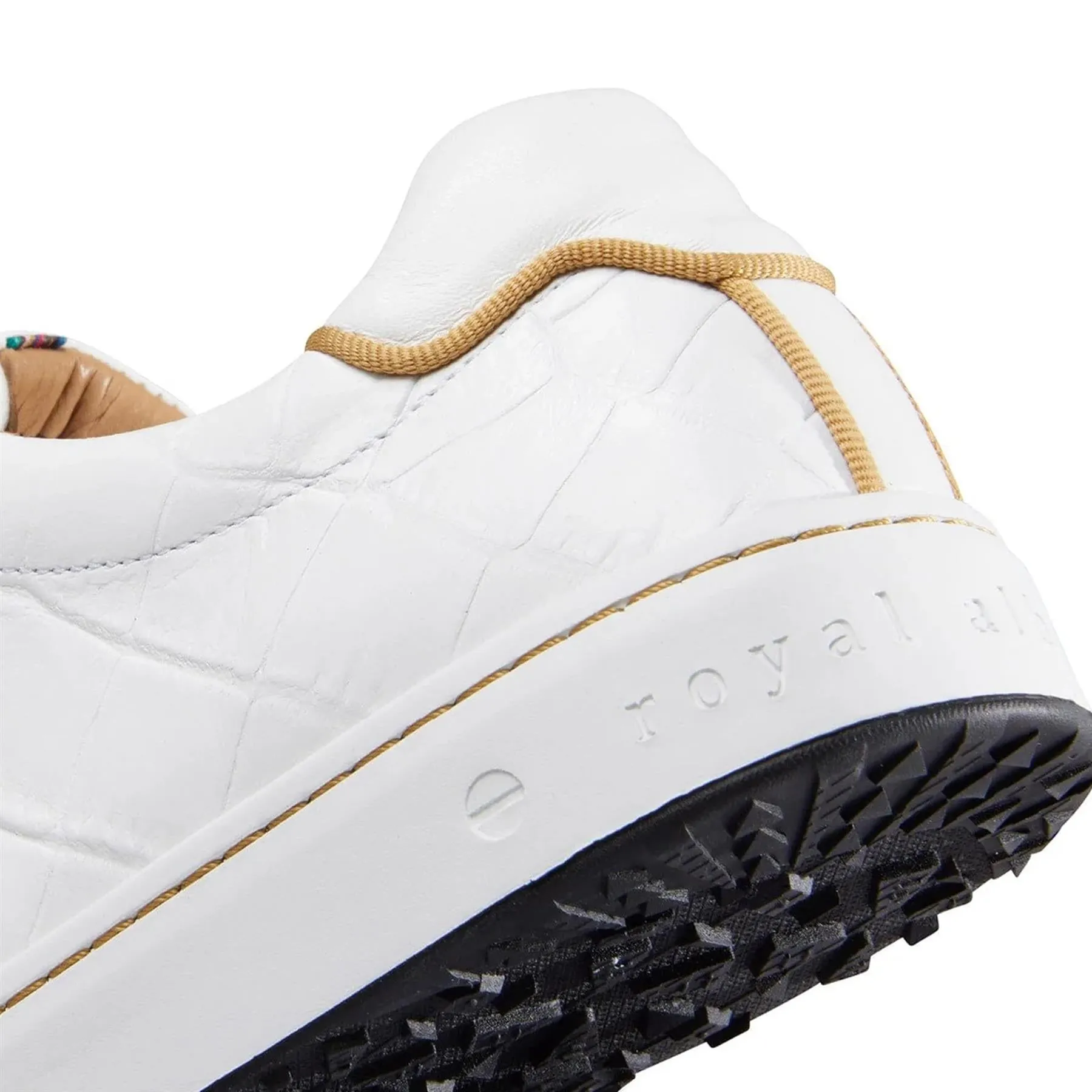 Womens Buckingham Golf Shoe White/Gold - AW24