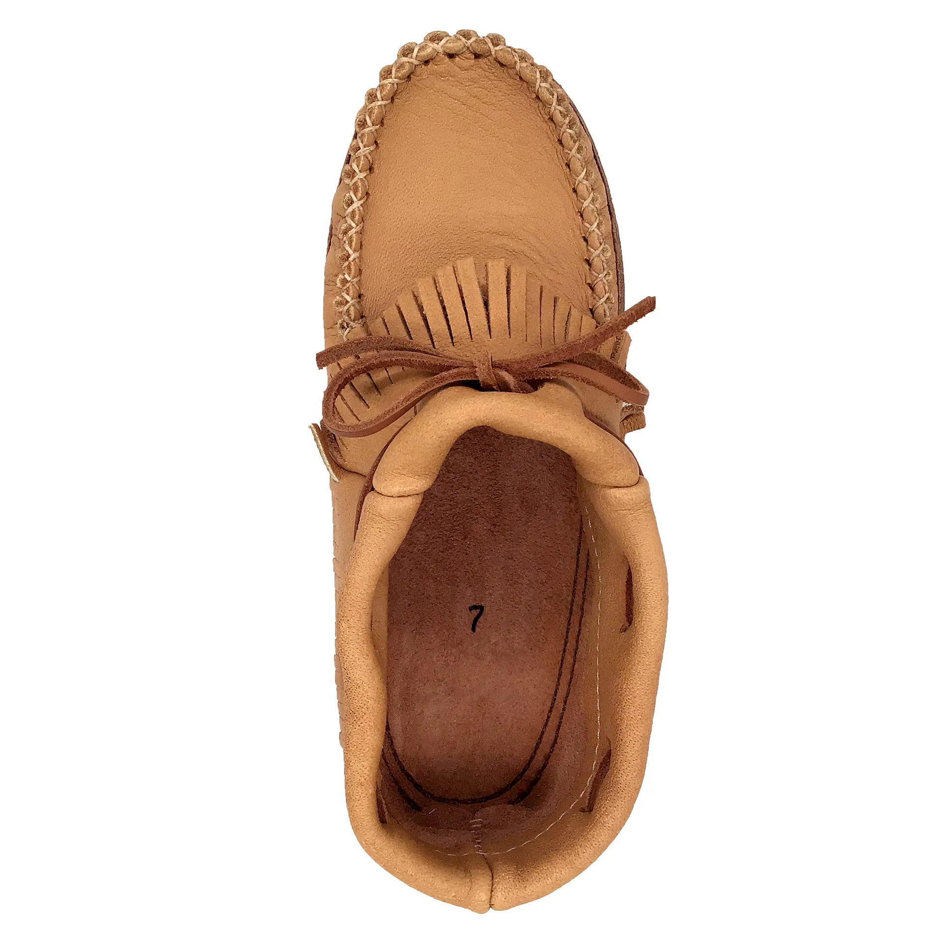 Women's Earthing Moccasins Fringed Ankle BB4685-N