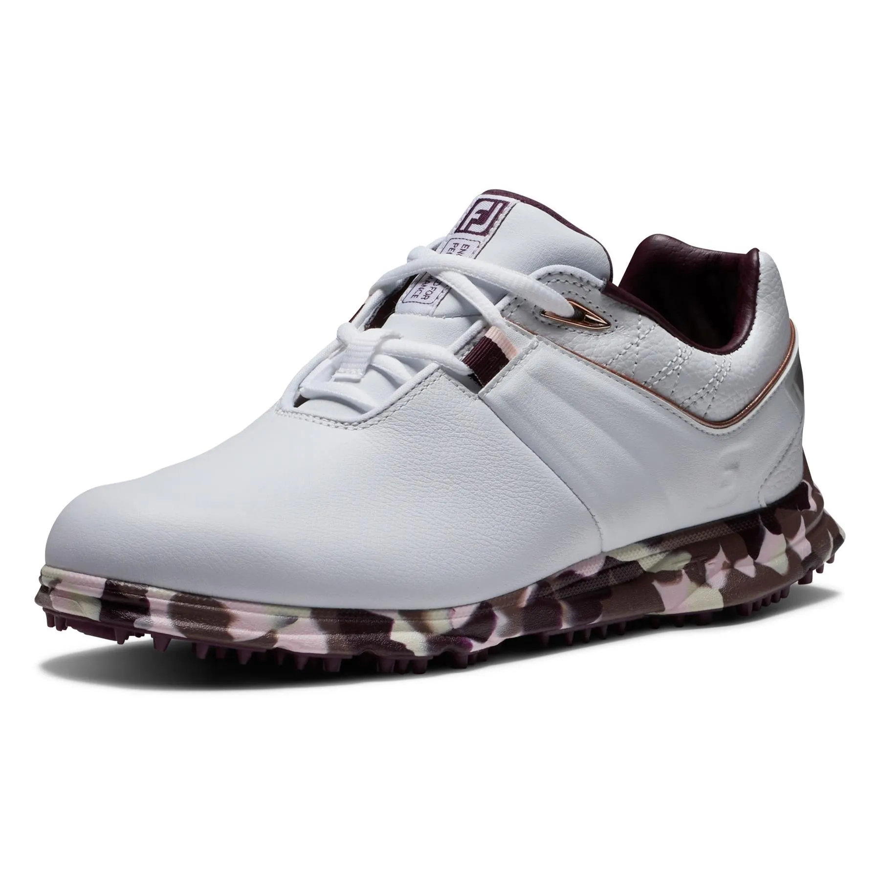 Womens LE Pro SL Camo Golf Shoe White - AW23