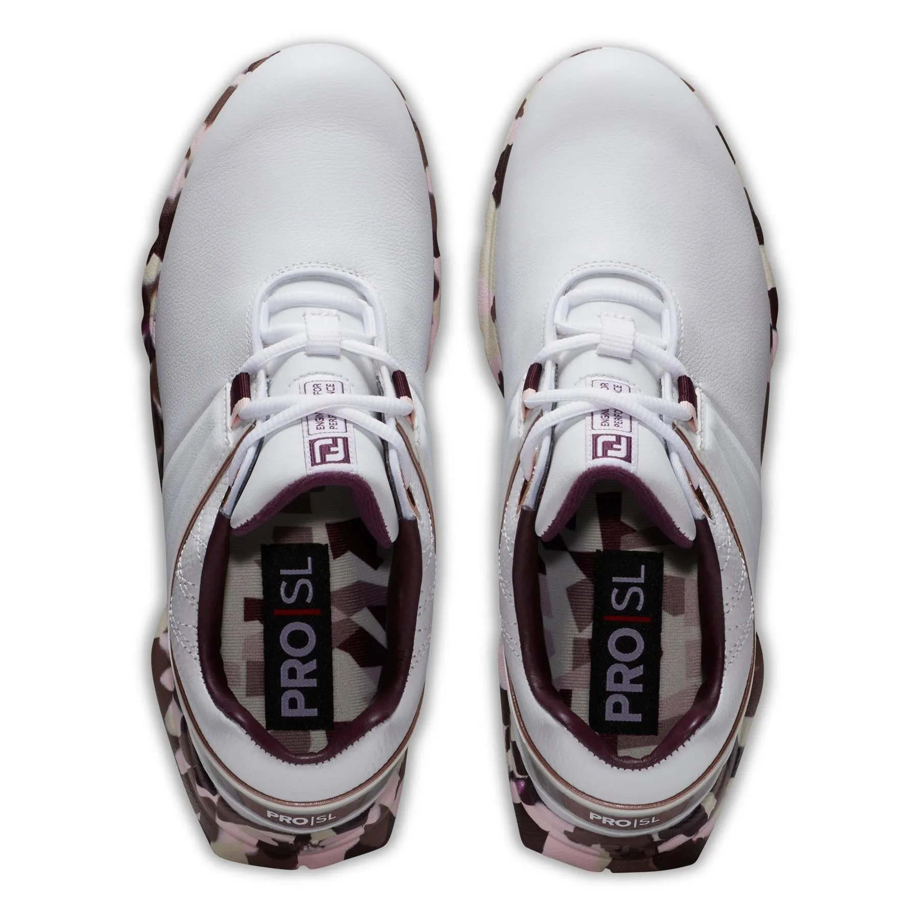 Womens LE Pro SL Camo Golf Shoe White - AW23