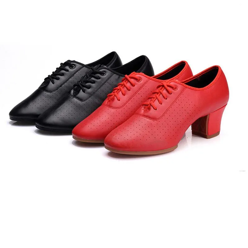 Women's  Real Leather 5cm Heels Teaching & Practice Shoes Ballroom Dance Shoes