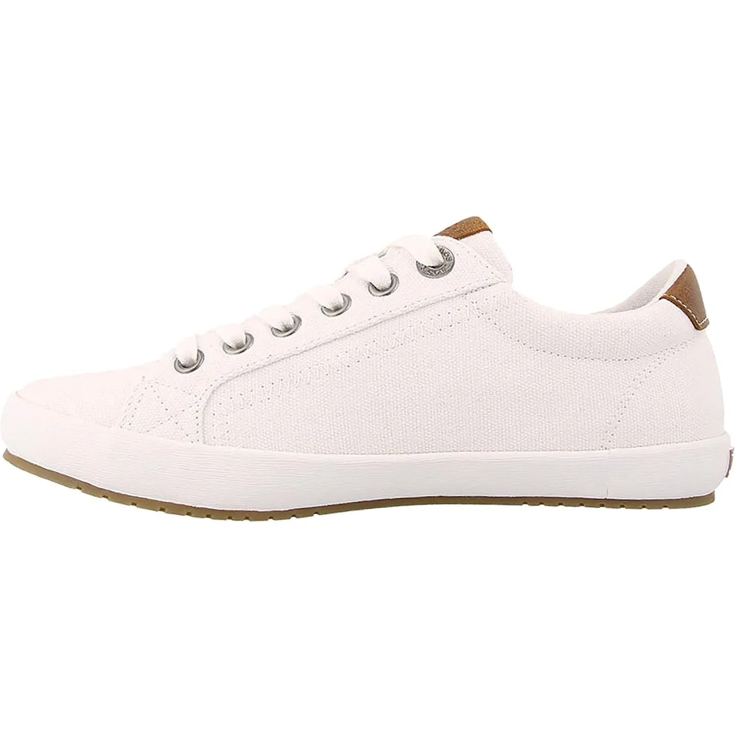 Women's Taos Star Burst White/Tan Canvas